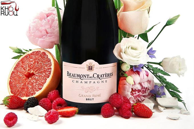 Rượu Champagne Beaumont Des Crayères Grand Rosé Brut ruou sam panh champagne beaumont des crayeres grand rose brut 3