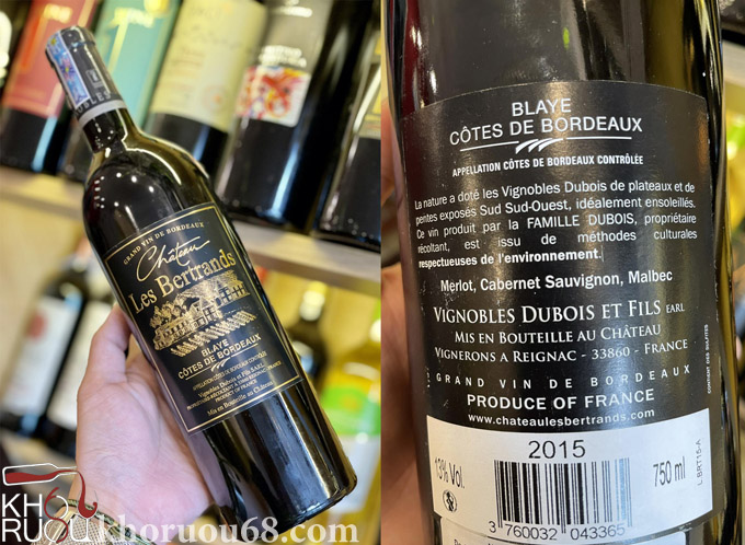 Rượu vang Château Les Bertrands Rượu vang Château Les Bertrands