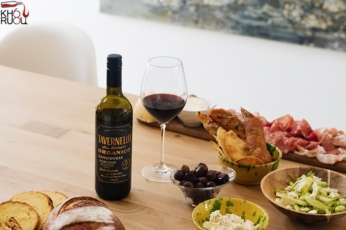 Rượu Vang Ý Tavernello Organico Sangiovese Rubicone