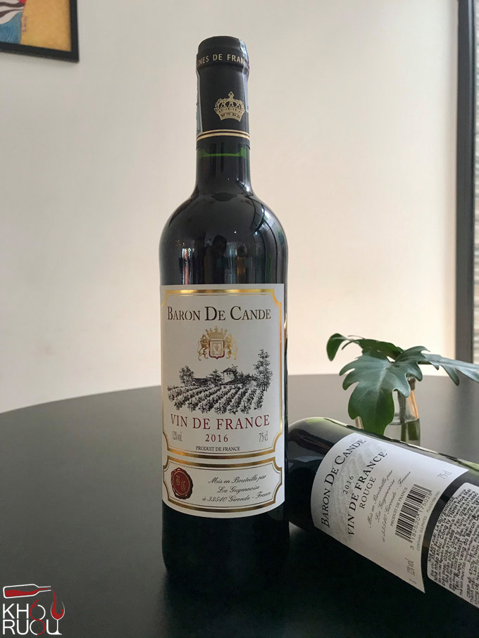 Rượu vang Baron De Cande Rượu vang Baron De Cande