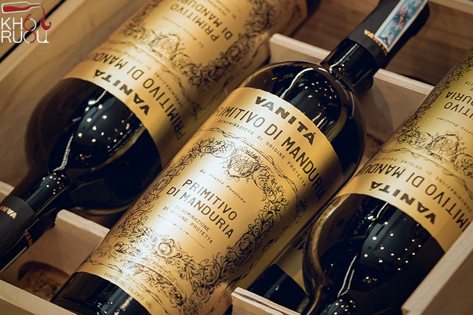 Rượu vang Ý Vanitá Primitivo di Manduria Vendemmia 2020