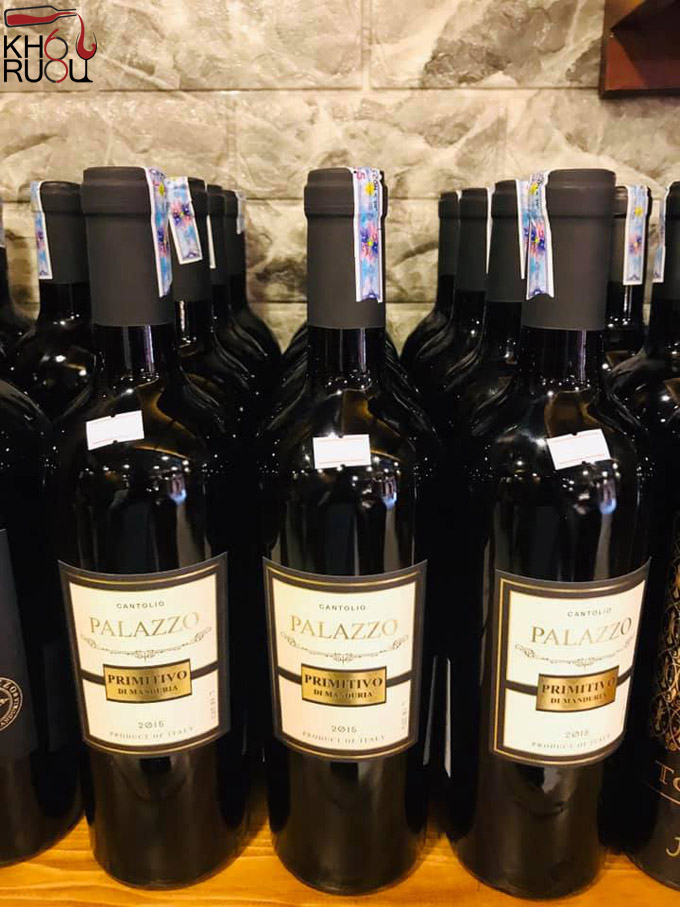 Rượu vang Ý Palazzo Primitivo Di Manduria Rượu vang Ý Palazzo Primitivo Di Manduria