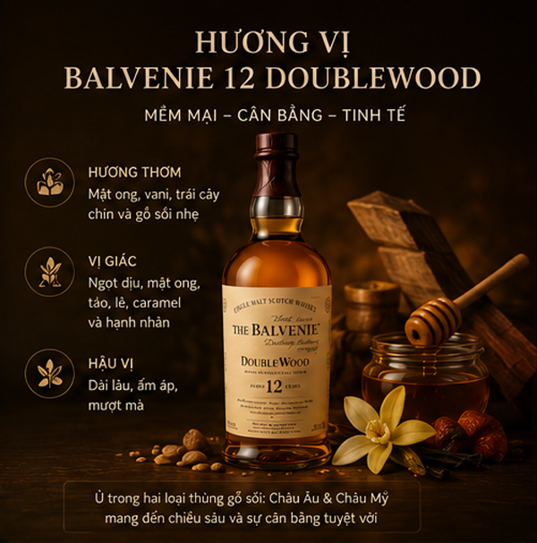 Hương vị Balvenie 12 DoubleWood