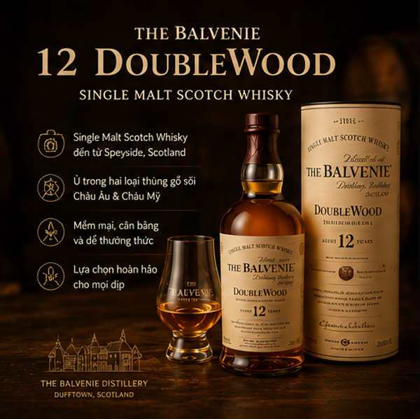 Rượu Balvenie 12 năm DoubleWood