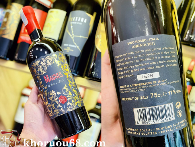 Rượu vang Ý Magnus Vino Rosso
