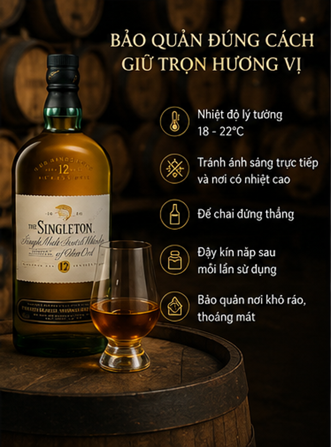 Cách Bảo Quản Rượu Singleton 12 Năm Of Glen Ord