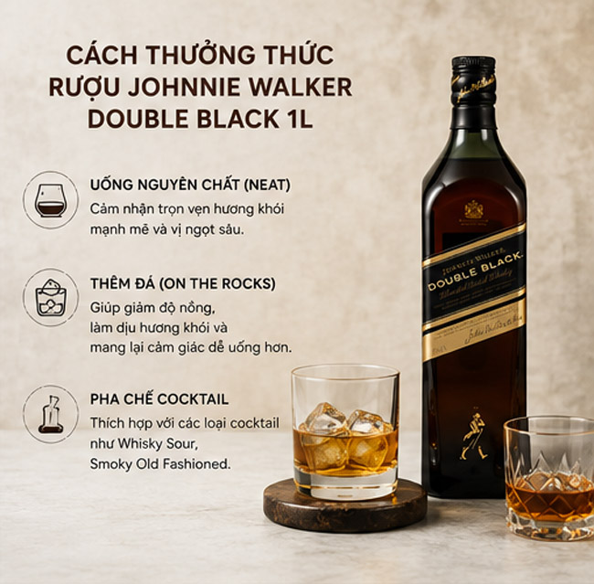 Cách Thưởng Thức Rượu Johnnie Walker Double Black