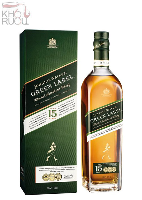 Rượu Johnnie Walker Green 15 Năm