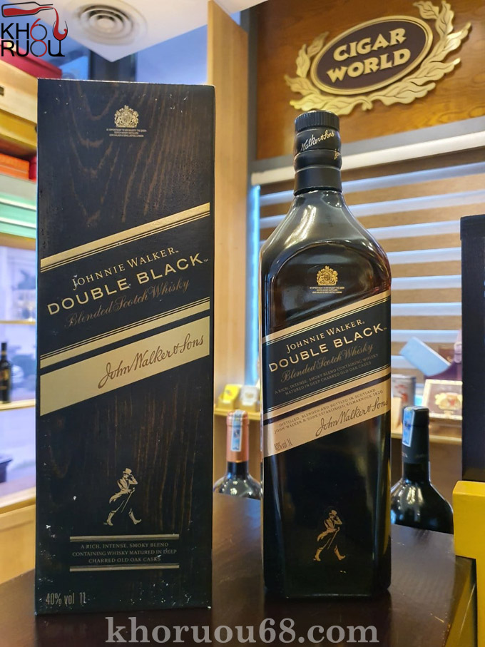 Rượu Johnnie Walker Double Black 1L