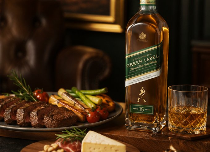 Rượu Johnnie Walker Green Label 15 Năm Ăn Với Món Gì