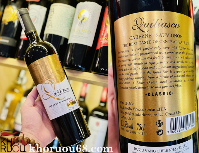 Rượu vang Chile Aimen Dros Gran Reserva ruou vang chile quitiasco cabernet sauvignon