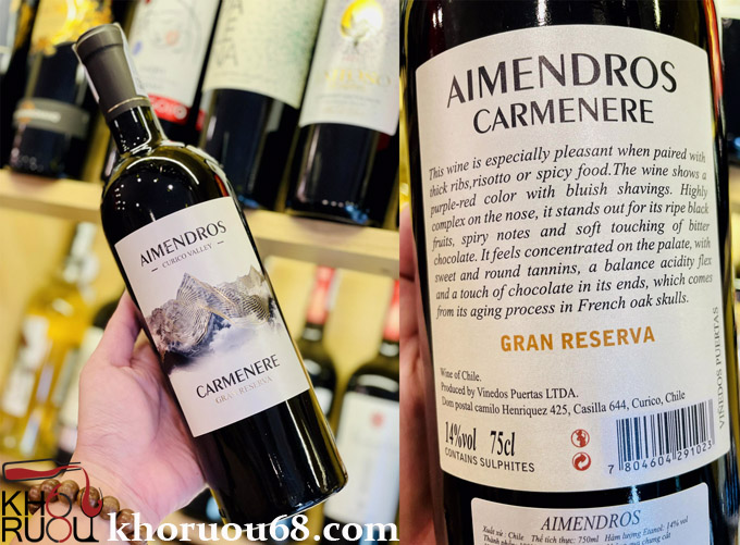 Rượu vang Chile Aimen Dros Gran Reserva Rượu vang Chile Aimen Dros Gran Reserva