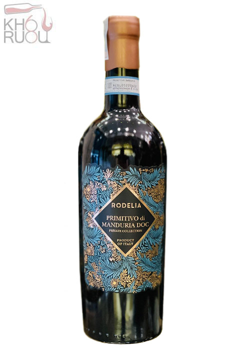 Rượu vang Rodelia Primitivo di Manduria