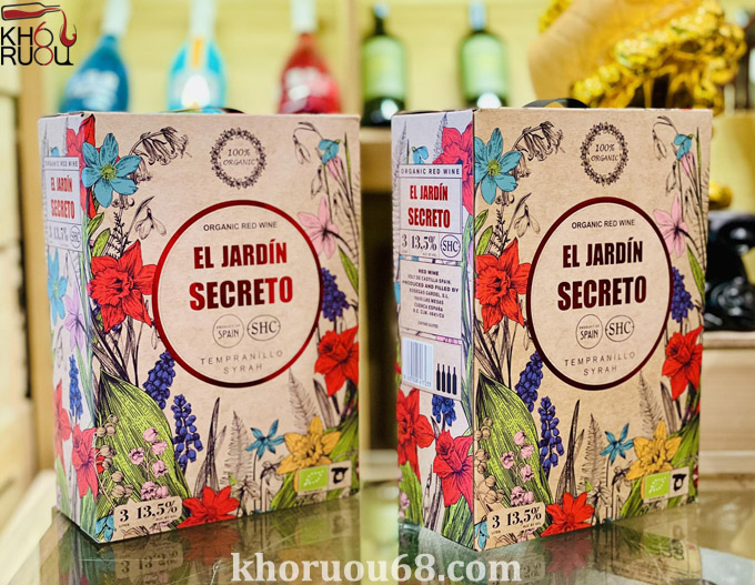 Rượu Vang Bịch El Jardin Secreto Rượu Vang Bịch El Jardin Secreto
