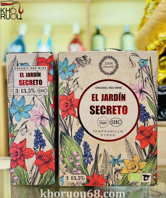 Rượu Vang Bịch El Jardin Secreto Rượu Vang Bịch El Jardin Secreto