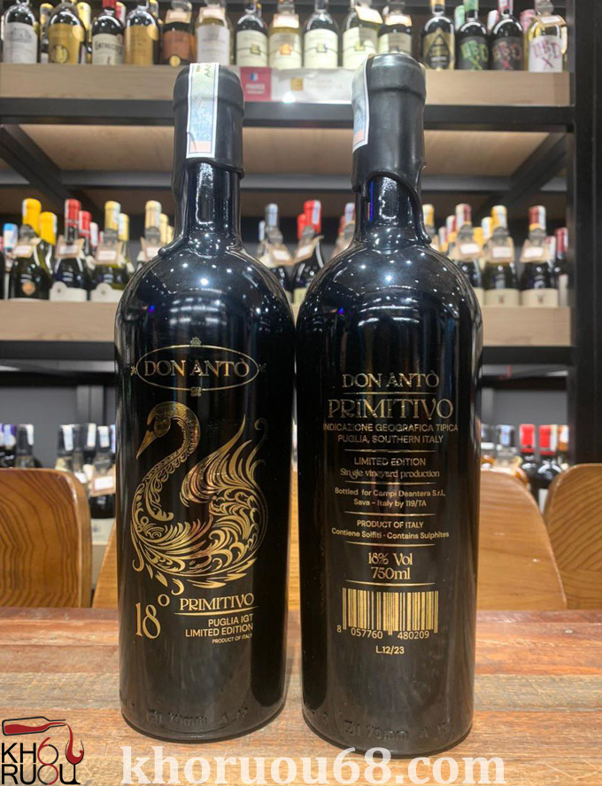 Rượu Vang Don Anto Primitivo Limited Edition Rượu Vang Don Anto Primitivo