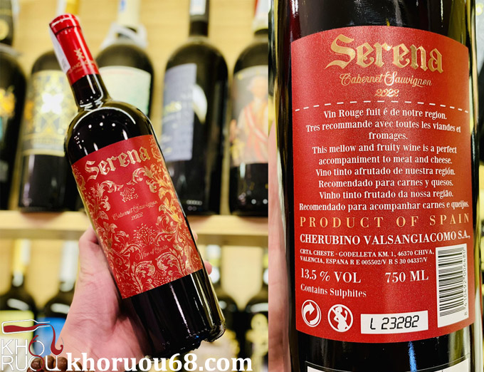 Rượu vang Serena Cabernet Sauvignon Rượu vang Serena Cabernet Sauvignon