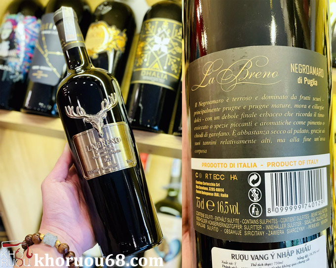 Rượu Vang Mansueto Negroamaro Rượu Vang La Breno Negroamaro