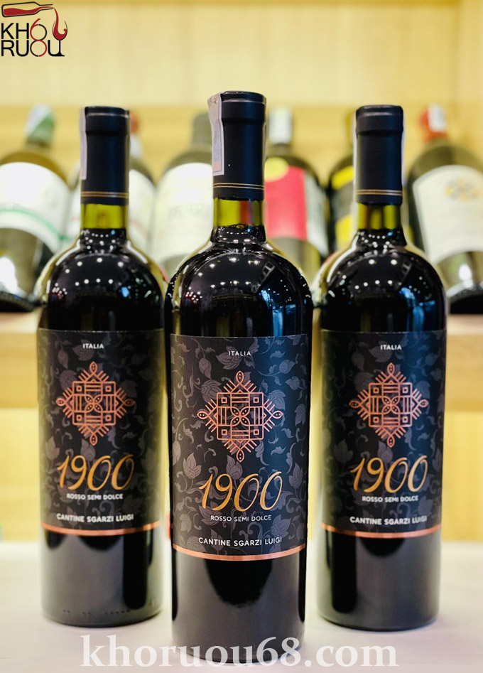 Rượu Vang Ngọt 1900 Rosso Semi Dolce