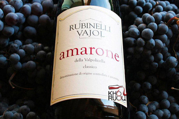 Rượu Vang Ý Rubinelli Vajol Amarone Della Valpolicella Classico 2015