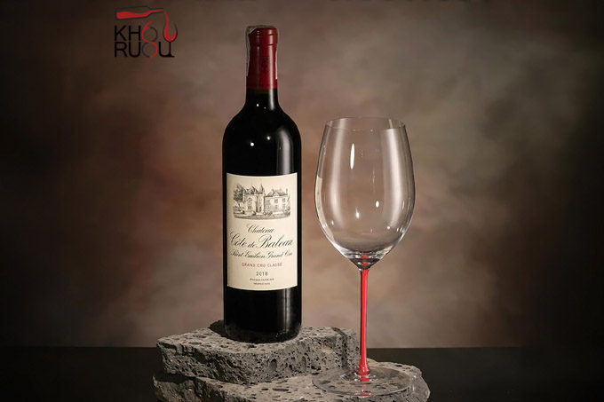 Bảng giá rượu ngoại cập nhật mới nhất Rượu Vang Pháp Château Cote de Baleau 2018