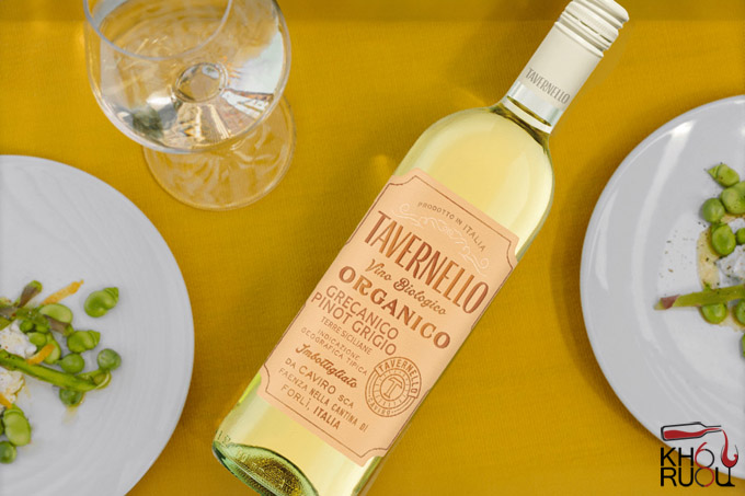 Rượu Vang Ý Tavernello Organico Grecanico Pinot Grigio Terre Siciliane