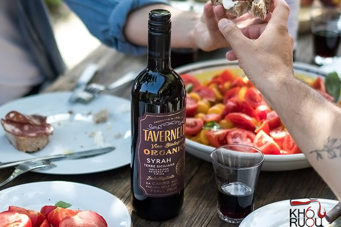 Rượu Vang Ý Tavernello Organico Syrah Terre Siciliane