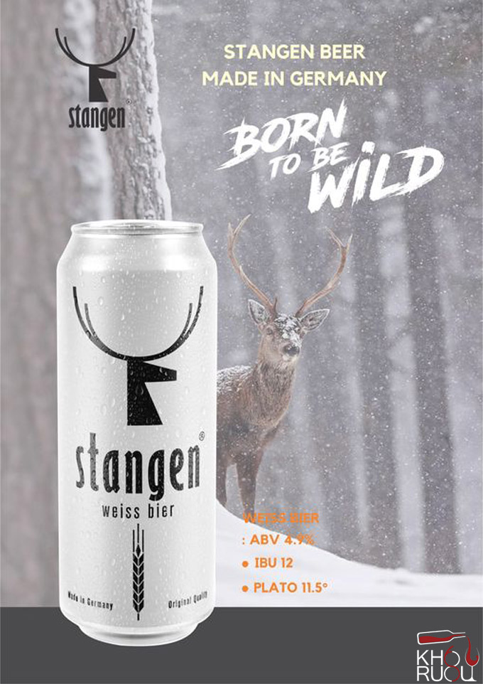 Bia Stangen Weissbier ( Bia Lúa Mì - Bia Đục )
