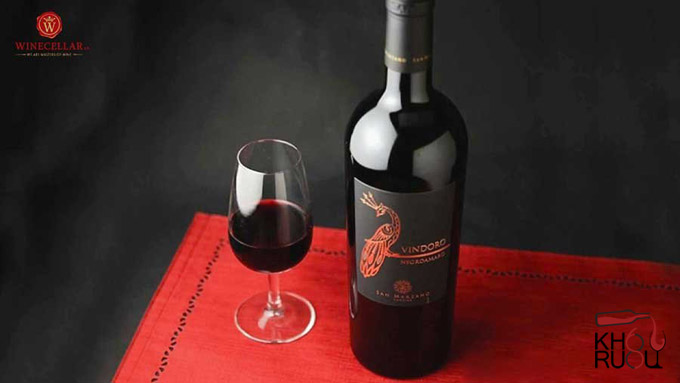Rượu Vang Ý Con Công Vindoro Negroamaro Rượu Vang Ý Con Công Vindoro Negroamaro