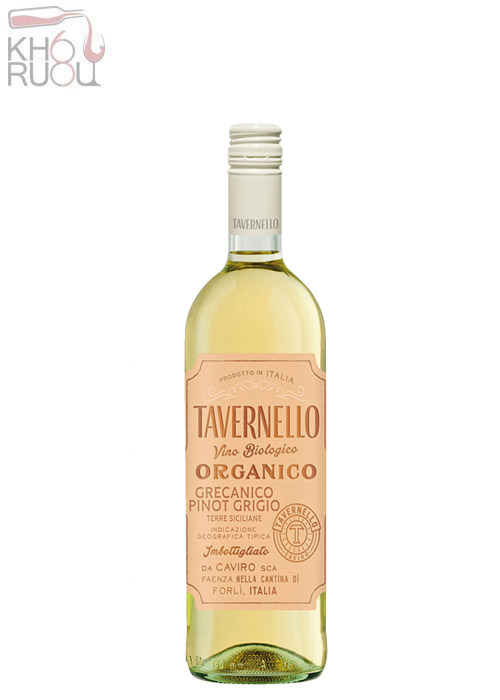 Rượu Vang Ý Tavernello Organico Grecanico Pinot Grigio Terre Siciliane