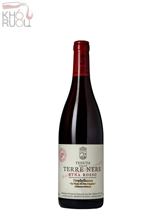Rượu vang Ý Terre Nere Etna Rosso Calderara Sottana Prephylloxera La Vigna di Don Peppino 2020 Rượu vang Ý Terre Nere Etna Rosso Calderara Sottana Prephylloxera La Vigna di Don Peppino 2020
