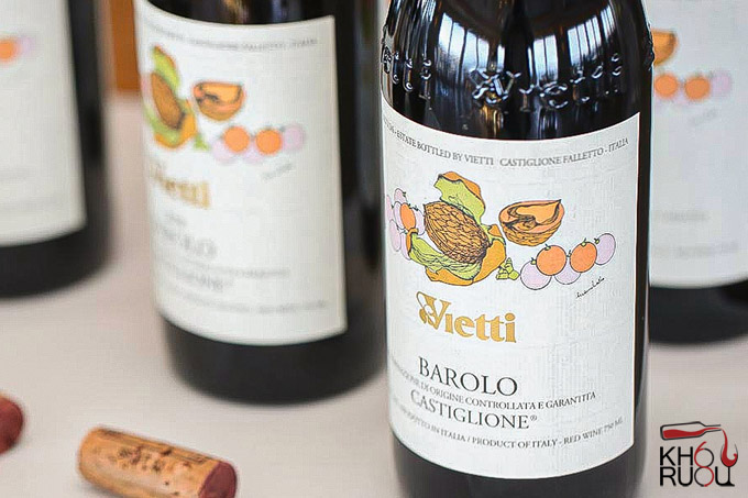 Rượu Vang Ý Vietti Barolo Castiglione 2015