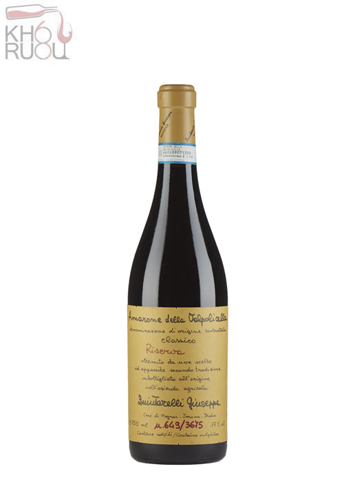 Rượu vang Ý Amarone della Valpolicella Classico Riserva Quintarelli Giuseppe 2003 Rượu vang Ý Amarone della Valpolicella Classico Riserva Quintarelli Giuseppe 2003