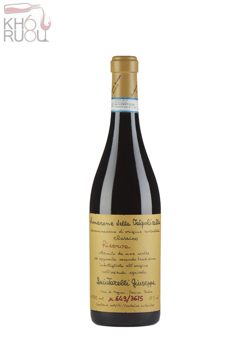 Rượu vang Ý Amarone della Valpolicella Classico Riserva Quintarelli Giuseppe 2011 Rượu vang Ý Amarone della Valpolicella Classico Riserva Quintarelli Giuseppe 2009