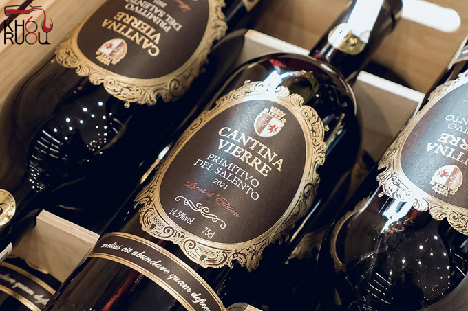Rượu Vang Ý Cantina Vierre Primitivo Del Salento Rượu Vang Ý Cantina Vierre Primitivo Del Salento