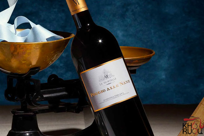 Rượu Vang Ý Poggio Alle Nane Maremma 2019