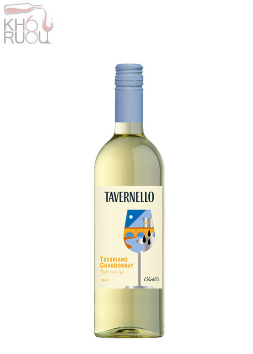 Rượu vang Ý Tavernello Trebbiano Chardonnay Rubicone