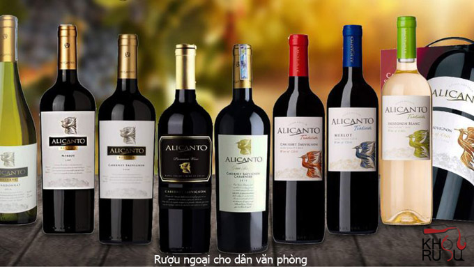 Rượu ngoại cho dân văn phòng
