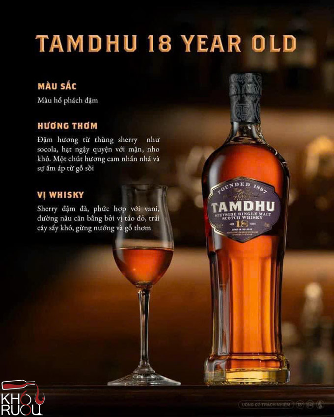 Rượu Whisky Tamdhu 18 Year Old