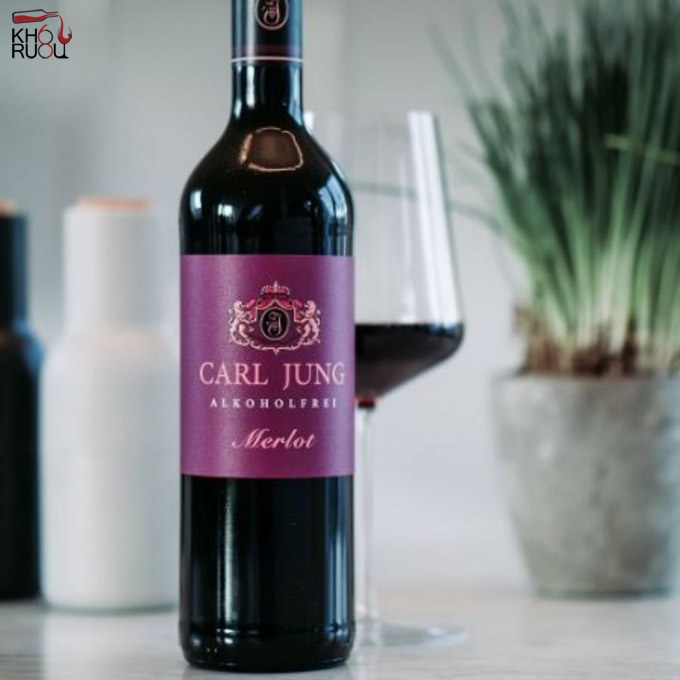Những loại rượu vang đỏ không cồn ngon nhất Carl Jung Merlot