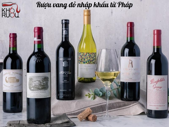  rượu vang đỏ nhập khẩu từ Pháp