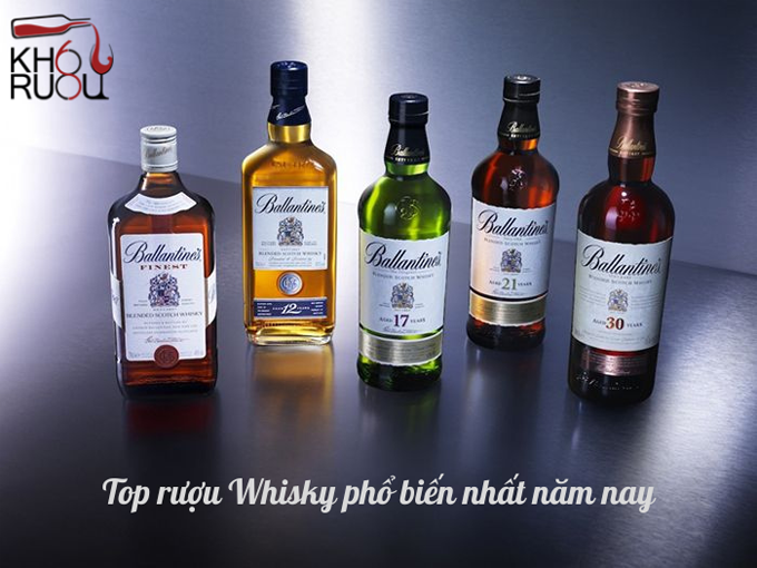 Top rượu Whisky phổ biến nhất năm nay
