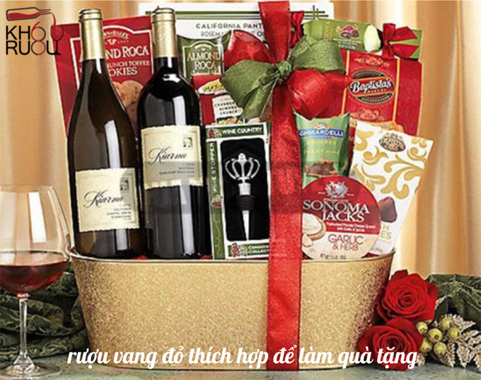 Những loại rượu vang đỏ thích hợp để làm quà tặng