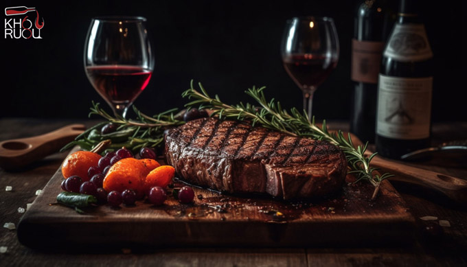 Loại rượu vang đỏ nào phù hợp nhất với món steak?