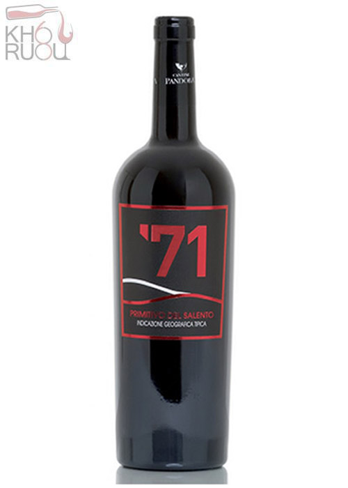Rượu vang Ý pandora '71 primitivo Rượu vang Ý pandora '71 primitivo