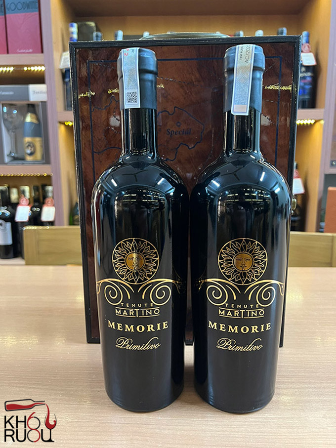 rượu vang Ý Memorie Martino Primitivo