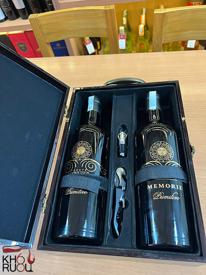 rượu vang Ý Memorie Martino Primitivo