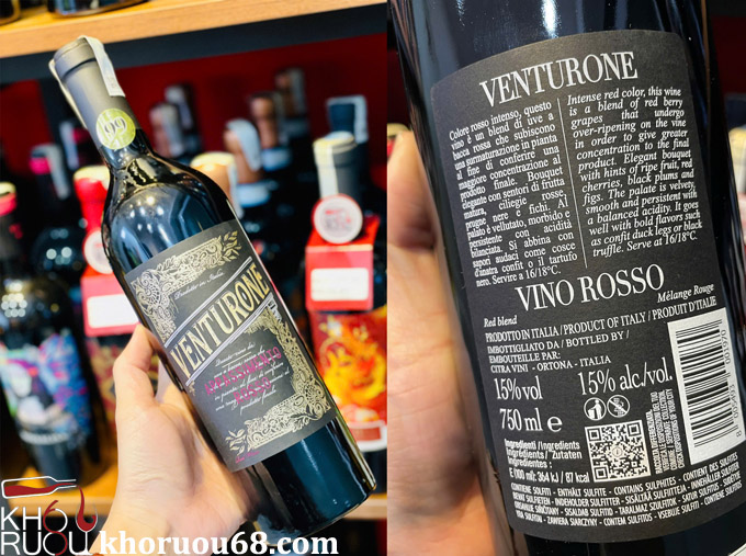 Rượu Vang Venturone Vino Rosso Appassimento Rượu Vang Venturone Vino Rosso Appassimento