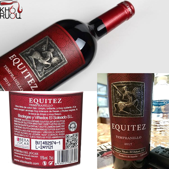 Rượu vang Tây Ban Nha Equitez Tempranillo – Sự lựa chọn hoàn hảo cho tín đồ vang đỏ Equitez Tempranillo
