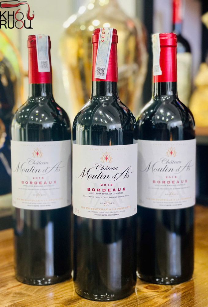 Rượu vang Pháp CHATEAU MOULIN D'AS Rượu vang Pháp CHATEAU MOULIN D'AS
